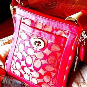 Coach pink crossbody